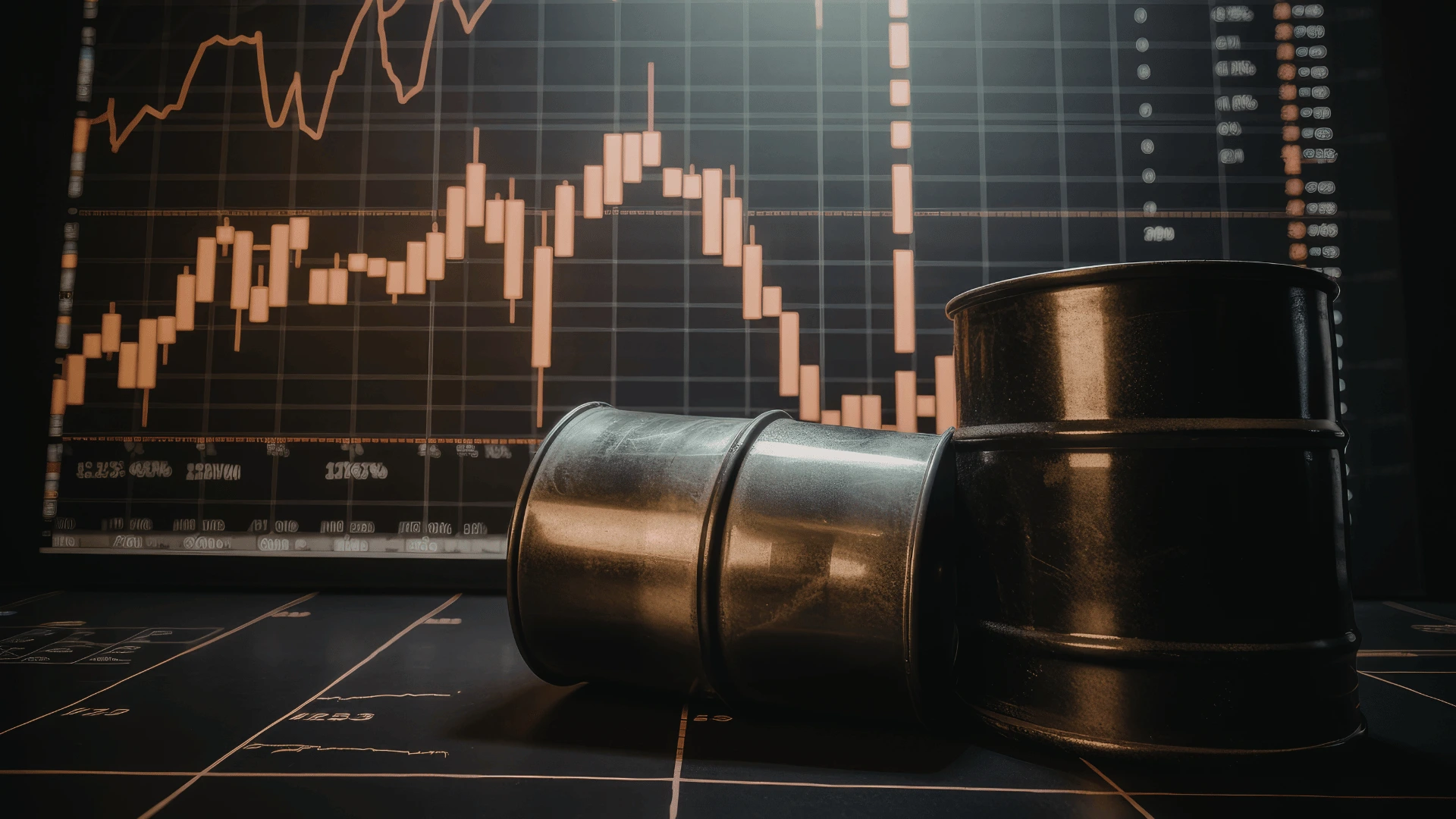 Historical crude oil prices chart showing 2008 peak